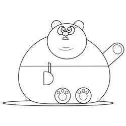 Chew Chew Hey Duggee Free Coloring Page for Kids