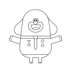 Duggee Hey Duggee Free Coloring Page for Kids