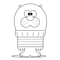 Nancy Hey Duggee Free Coloring Page for Kids