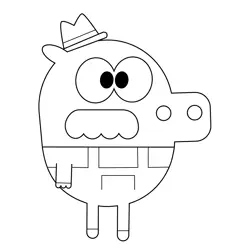 Roly's Grandad Hey Duggee Free Coloring Page for Kids