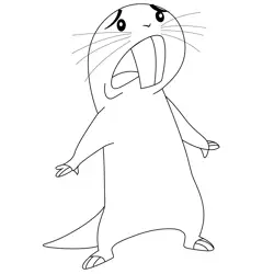 Angry Rufus Free Coloring Page for Kids