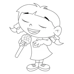 Annie Free Coloring Page for Kids