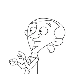 Dr. Daze Mr. Bean Free Coloring Page for Kids