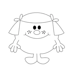 Miss Giggles Free Coloring Page for Kids
