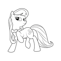 Cheerilee My Little Pony Equestria Girls Free Coloring Page for Kids