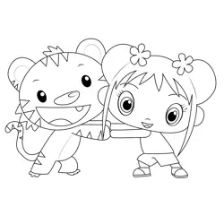 Kailan And Rintoo Free Coloring Page for Kids
