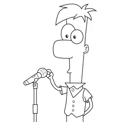 Ferb Fletcher As A Emcee Phineas and Ferb