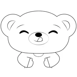 Bam the Bear Plim Plim Free Coloring Page for Kids