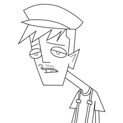 Dave Randy Cunningham 9th Grade Ninja Free Coloring Page for Kids