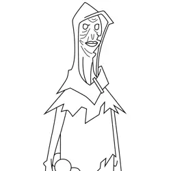 The Sorcerer Randy Cunningham 9th Grade Ninja Free Coloring Page for Kids