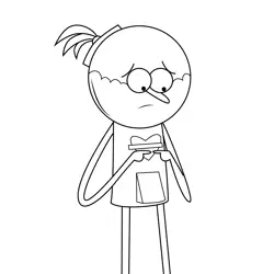 Dave Regular Show Free Coloring Page for Kids