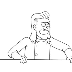 Dr. Dome Regular Show Free Coloring Page for Kids