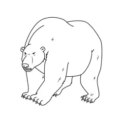 Polar Bear Regular Show Free Coloring Page for Kids