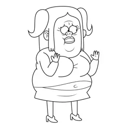 Starla Regular Show Free Coloring Page for Kids