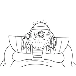 The Urge Regular Show Free Coloring Page for Kids