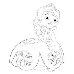 Sofia Dream Free Coloring Page for Kids