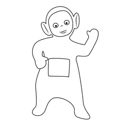 Brilliant Dipsy Free Coloring Page for Kids