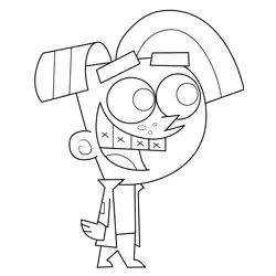 Chester McBadbat Fairly Odd Parents Free Coloring Page for Kids