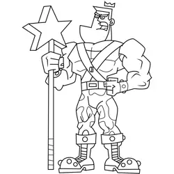 Jorgen Von Strangle Fairly Odd Parents Free Coloring Page for Kids