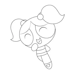 Powerpuff Girls Free Coloring Page for Kids