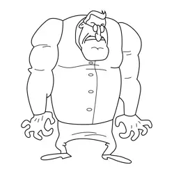 Anthony&s dad The Ren & Stimpy Show Free Coloring Page for Kids