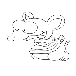 Happy Toopy Free Coloring Page for Kids