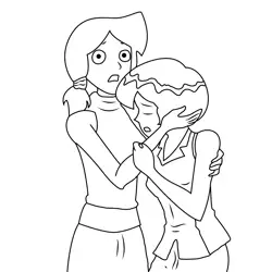 Clover And Mandy Free Coloring Page for Kids