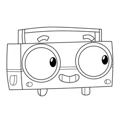 Beatsby Unikitty Free Coloring Page for Kids