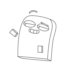 Brock Smiling Unikitty Free Coloring Page for Kids
