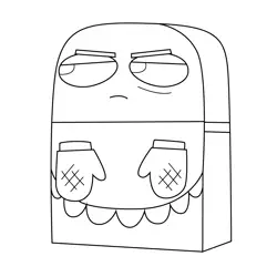 Brock Wearing an Apron Unikitty Free Coloring Page for Kids