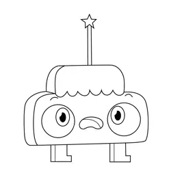 Glandrea Unikitty Free Coloring Page for Kids