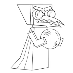 Master Plague Unikitty Free Coloring Page for Kids