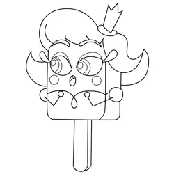 Mrs. Ice Pop Unikitty Free Coloring Page for Kids