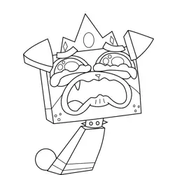 Puppycorn Crying Unikitty Free Coloring Page for Kids