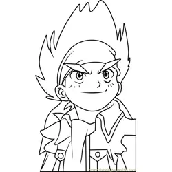 Johnny McGregor Beyblade Free Coloring Page for Kids