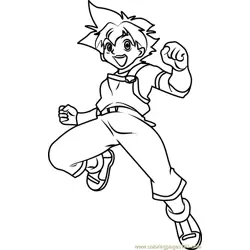 Max Tate Beyblade Free Coloring Page for Kids