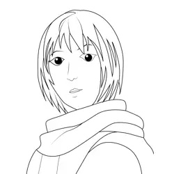 Eriko Aizawa Death Note Free Coloring Page for Kids