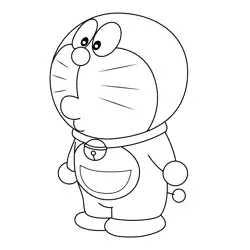 Doraemon Doraemon Free Coloring Page for Kids