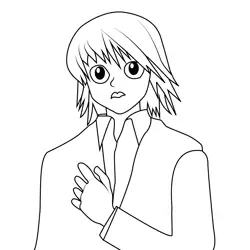 Kurapika being assigned to Information Team Free Coloring Page for Kids