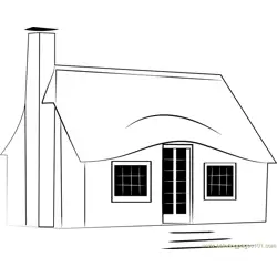 Storybook Cottages Free Coloring Page for Kids