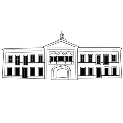 Museum 4 Free Coloring Page for Kids