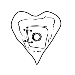 Heart Ceramic Sculpture Free Coloring Page for Kids