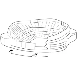 Denver Football Stadiums Free Coloring Page for Kids