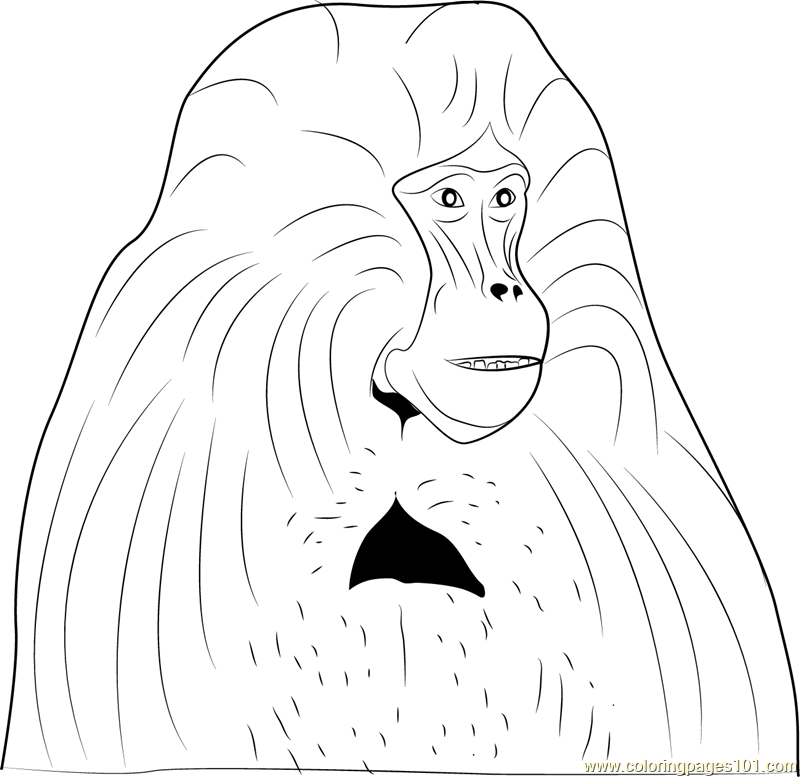 baboons coloring pages - photo #43