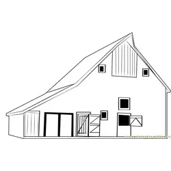 Barn Mattoon Free Coloring Page for Kids
