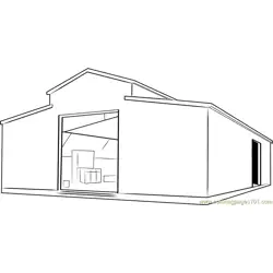 Barn Rural Nelson Free Coloring Page for Kids