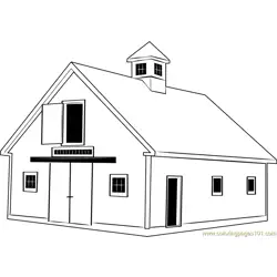 Crib Barn Free Coloring Page for Kids