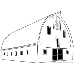 Custom Barn Free Coloring Page for Kids