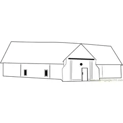 Pennsylvania Barn Free Coloring Page for Kids