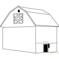 Quilt Barn Free Coloring Page for Kids